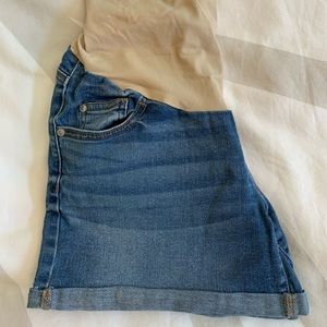 Indigo Blue Maternity Jean Shorts